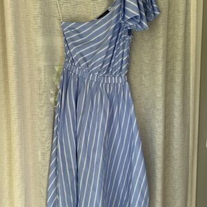 Lulumari Sky Blue and White Dress